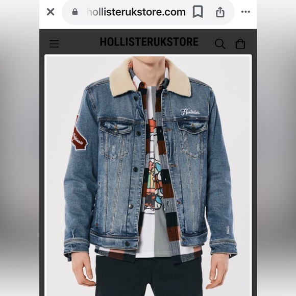 Hollister Denim Light Blue California Jacket Size M. New - Picture 3 of 11